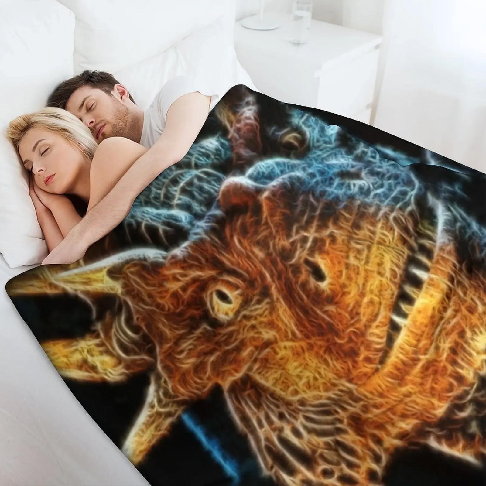 Draco The Dragon From Hit Dragonheart декоративное одеяло для диванов многофункциональные одеяла