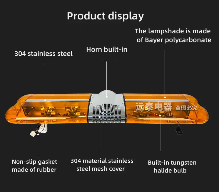 Огнеупорный автомобильный стробоскоп красный светодиодный фонарь аварийный