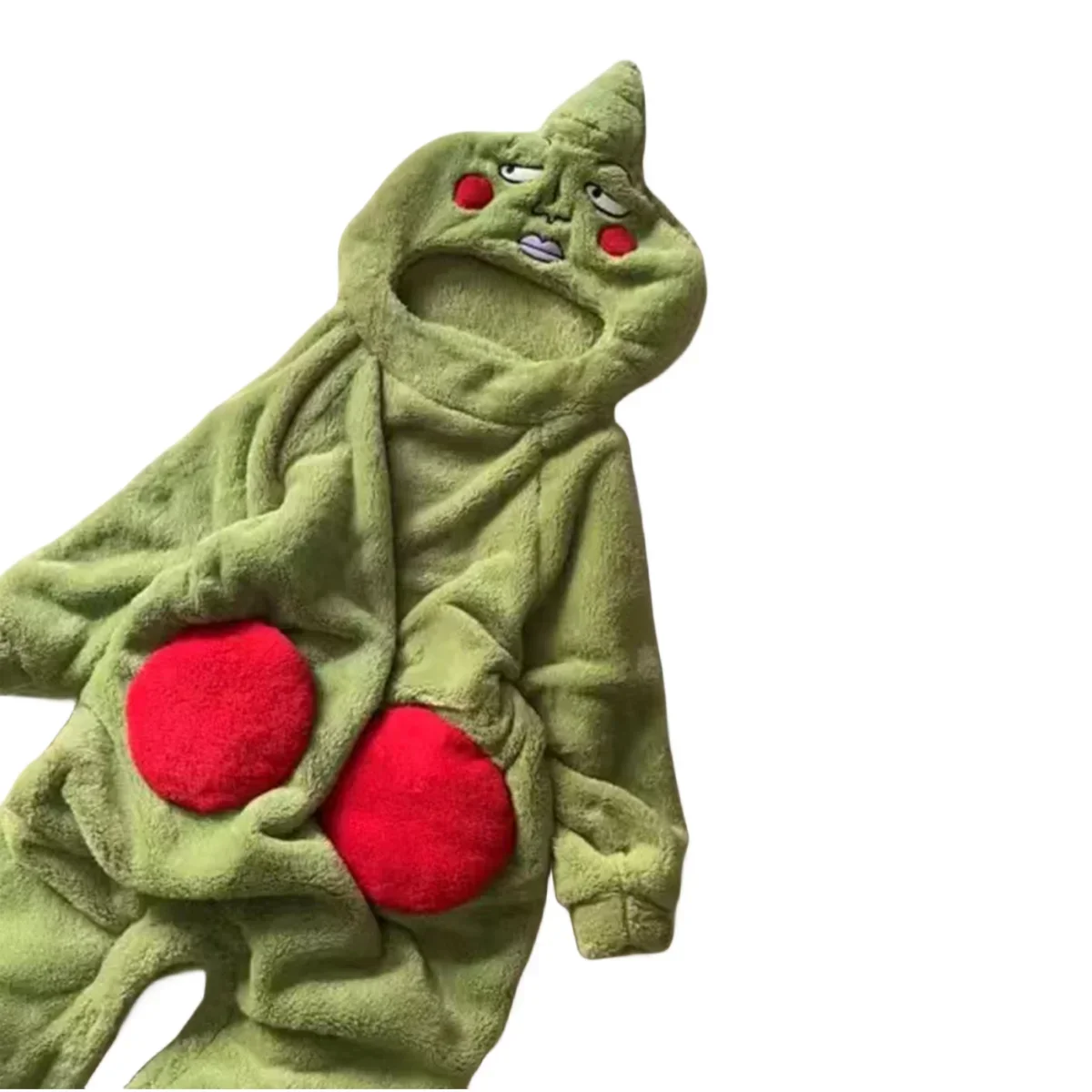 Аниме Mob Psycho100 Dimple Косплей Костюм Mobu Saiko Hyak фланелевые пижамы зеленые комбинезоны