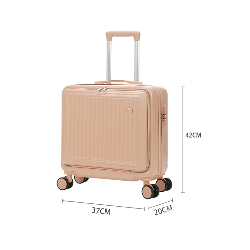 18 Inch Trolley Case Travel Suitcase Boarding Case Mini Password Box Suitcase Portable Universal Wheel Rolling Luggage Bag images - 6