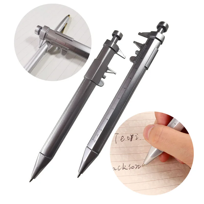 200 Pcs Multifunction 0.5mm Caliper pen Gel Ink Pen Vernier Caliper Roller Ball Pen Stationery Ball-Point Stationery Gift