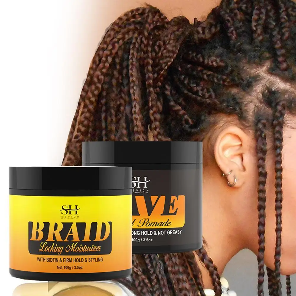 

360 Wavy Frizz Control Gel Wave Control Pomade Hair Styling Wax Anti-Hair Loss Clay Hair Pomade For African Black Men