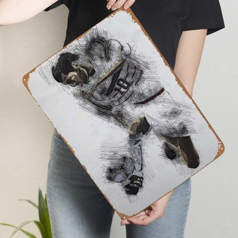 Металлический знак Zidane спортивный плакат художественная роспись ретро жестяной