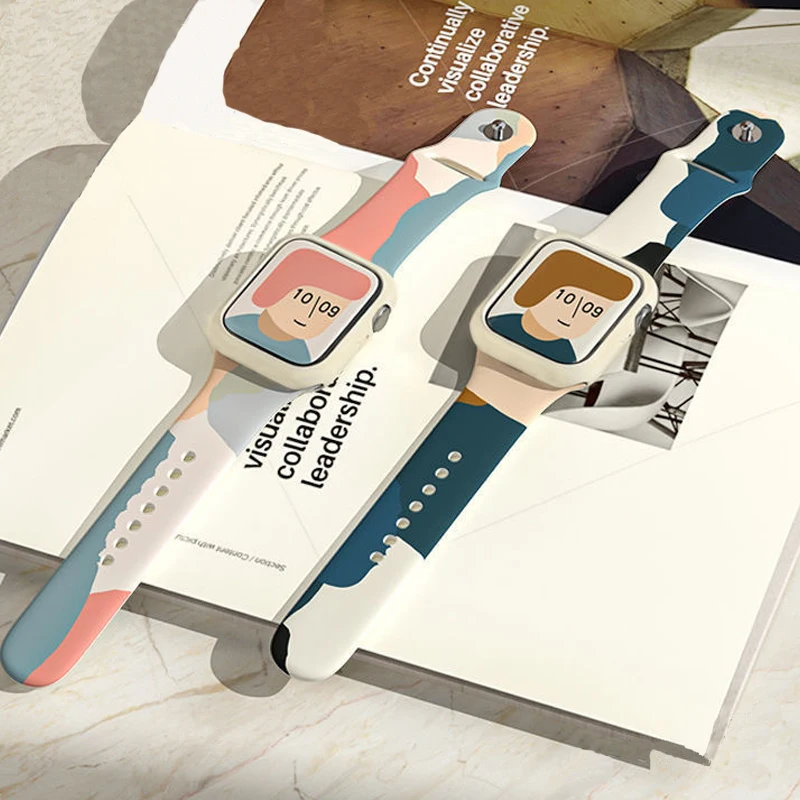 Ремешок силиконовый для Apple Watch Band S7 SE 38 мм 40 41 42 44 45 |