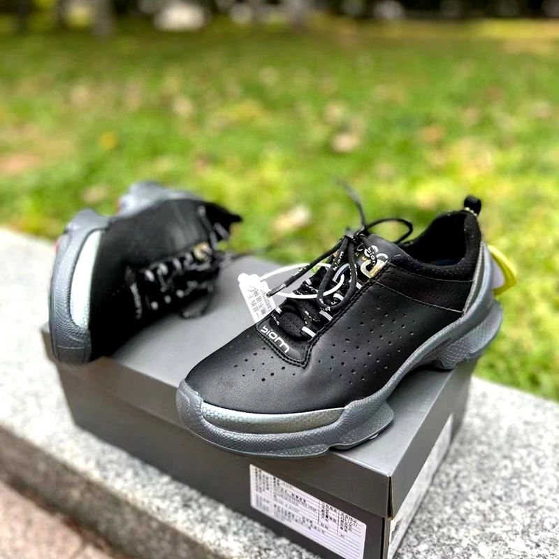 Golf Men's Shoes Medium Top Thick Sole Brand Anti-Skid Wear-Resistant Leather Waterproof Sports Shoes  Men's Hiking  Shoes