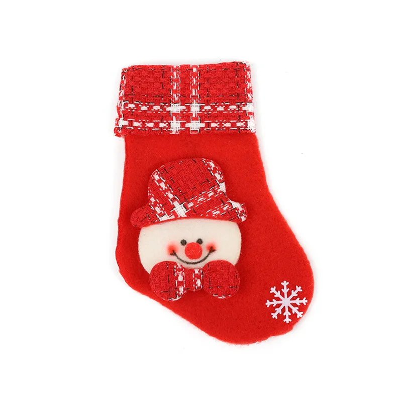 1 шт. рождественское украшение для чулок с Санта-Клаусом снеговиком и оленями