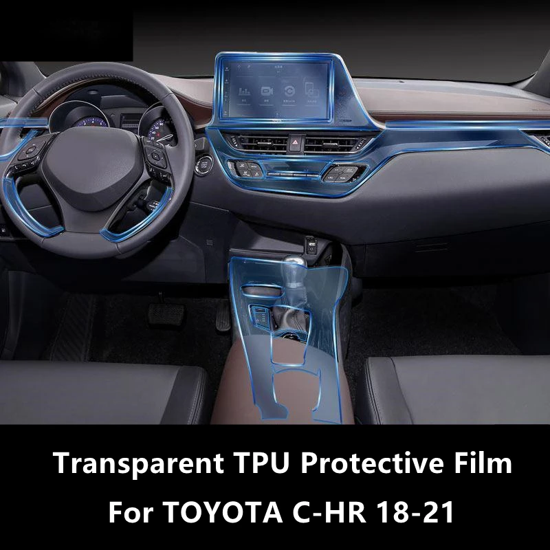 

Для TOYOTA C-HR 18-21 Автомобильная внутренняя центральная консоль прозрачная фотопленка для ремонта от царапин аксессуары для ремонта