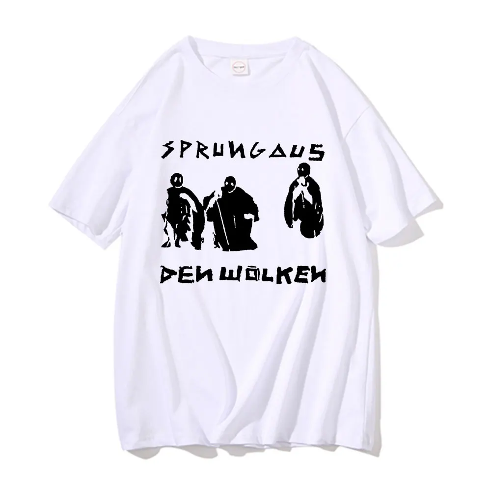 

Sprungaus Denwolken Tshirt Funny Mens Tops Tee Men Women Hip Hop T-shirts Sprung Aus Den Wolken Music Print T Shirt Short Sleeve