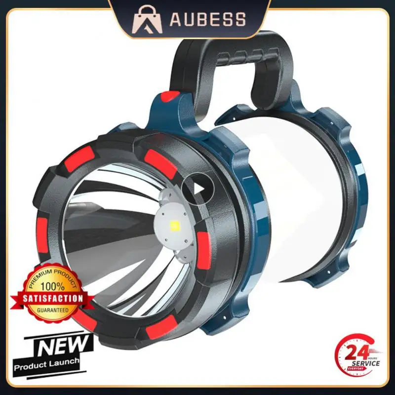 

LED Flashlight Portable High Power Lamp USB Rechargeable Searchlight Waterproof Spotlight Camping Tent Torch Fishing Power Bank