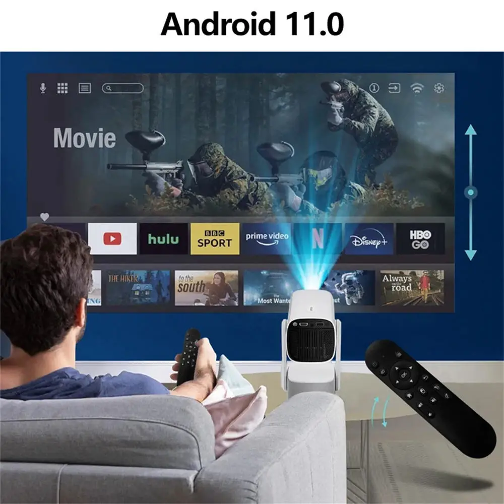 Проектор K2 Android 11.0 2.4/5G WiFi6 BT5.2 720P