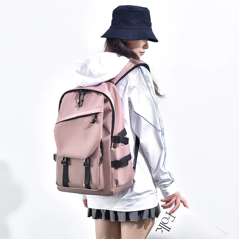 Backpack High School Students At The Beginning Of Backpack Bag Is Contracted Couples Minimalist Large Capacity