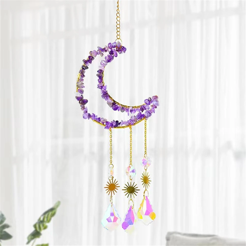 

Natural Stones Gravel Crystals Healing Stones Crystal Quartz Chips Sun Catcher Wind Chimes For Gifts Perfect Home Decoration