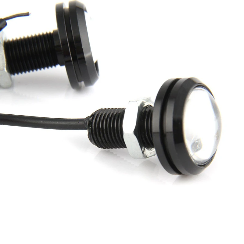 

23mm eagle eye light Car LED Eagle Eye Lights White Light 23mm Dia. 2Pcs ABS dustproof for the reversing light/driving light Car