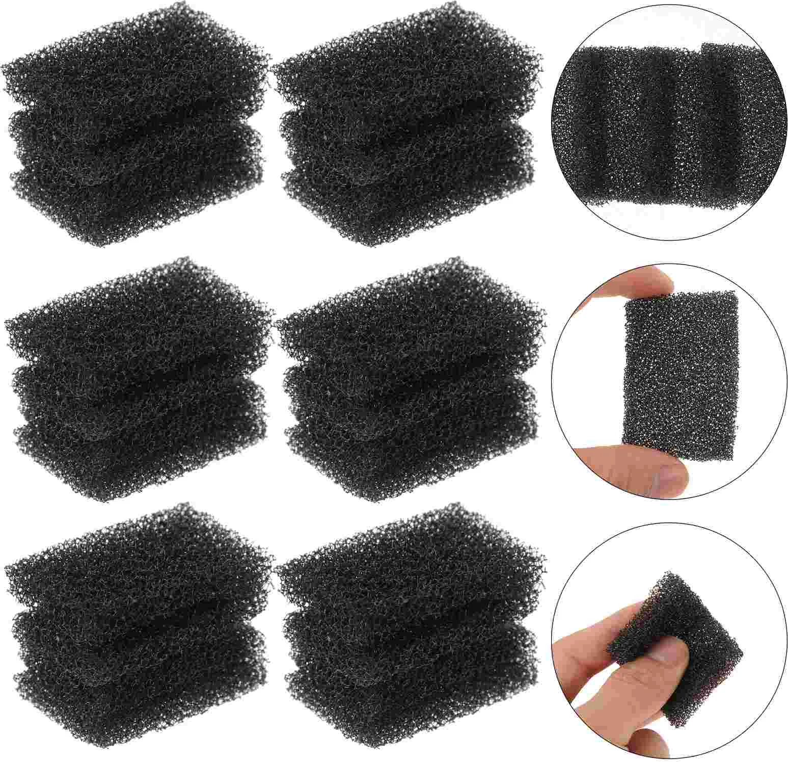 

16 Pcs Damage Makeup Sponge Scar Brush Wound Black Brushes Halloween Supply Practical Stipple Cotton Pads Face Special Effect