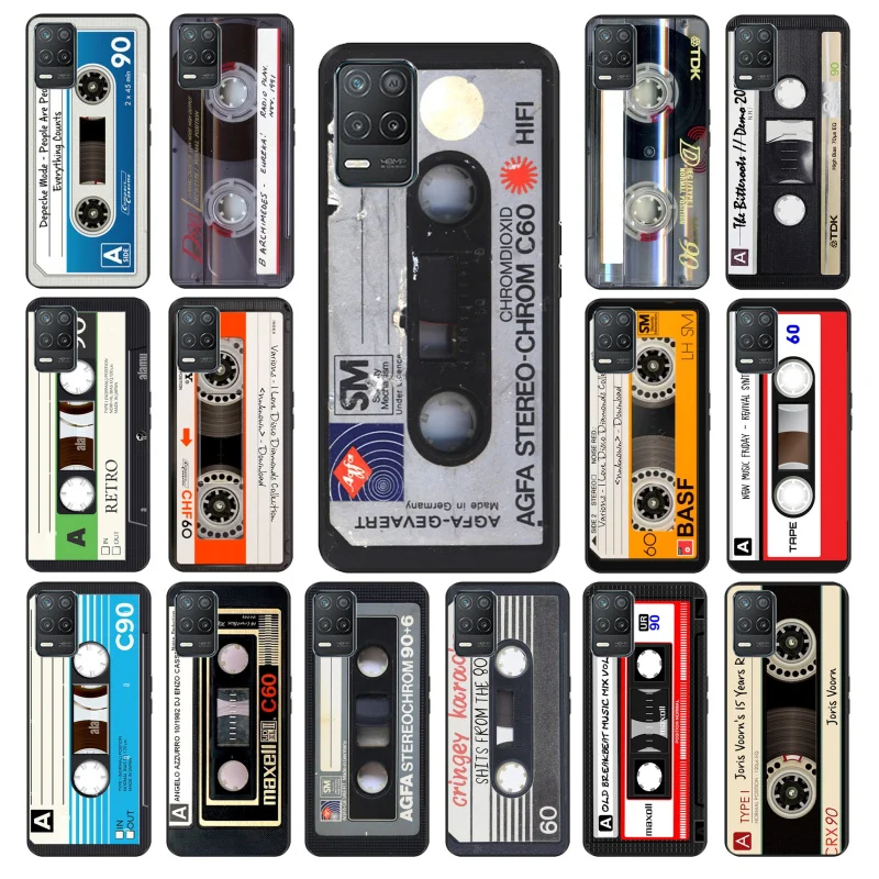 

Vintage Old Cassette Tape Case for Motorola Moto E32 E20 E40 G22 G52 G20 G30 G100 G60 G50 G10 GPure GStylus G9 One Action Macro
