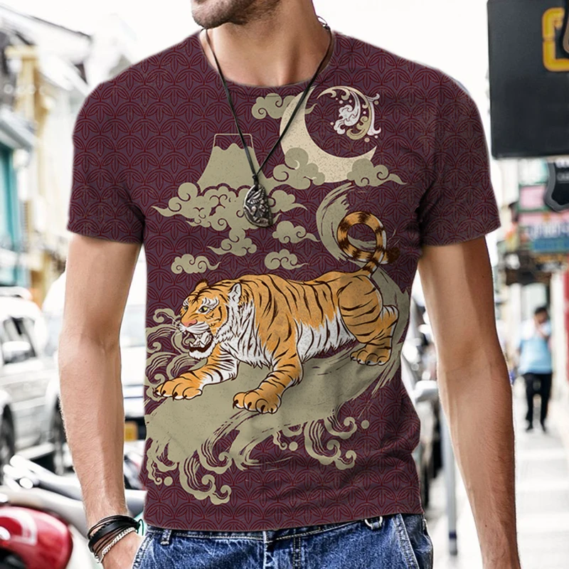 

Men's T-shirts Street Short Sleeve Luxury 3D Printed Casual Funny Harajuku Hip-hop Beach Sportswear Summer O Neck Fashion Hot