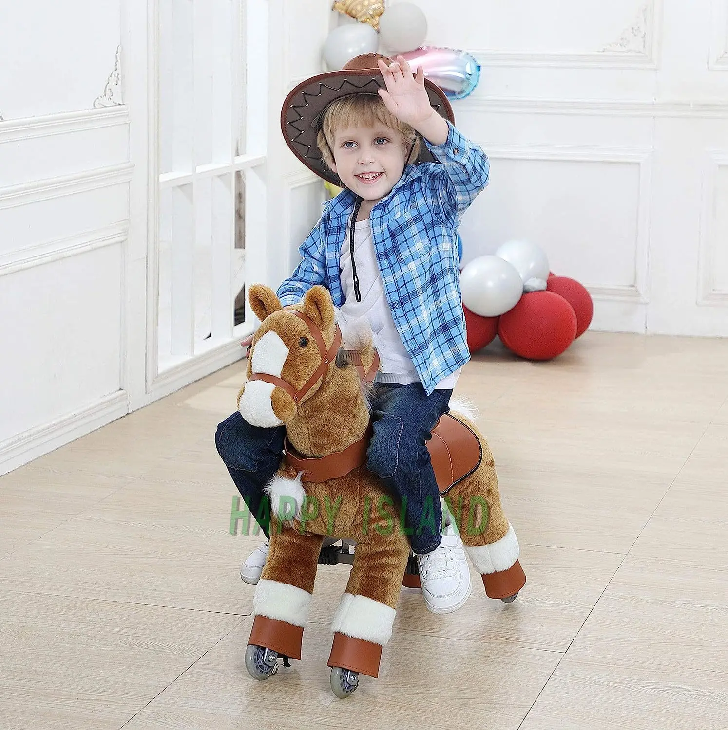 Рисунок 3 - Игрушка-лошадь на колесиках для