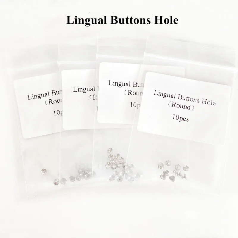 

Dental Orthodontic Metal Lingual Buckle Hole Bondable Tongue Button Dentist Materials