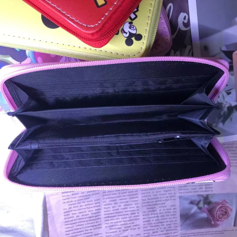 disney 2022 new mickey womens wallet luxury brand womens coin purse high quality multi card slot large capacity fashion wallet free global shipping