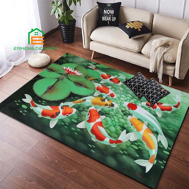 Реалистичные 3d фотообои Fish для спальни гостиной кухни напольные коврики