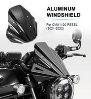 motorcycle windshield accessories windscreen fairing for honda cmx 1100 cmx1100 rebel 2021 2022 aluminum wind shield deflector