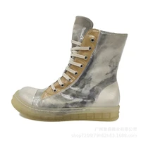 rmk owews high quality shoes tie dye leather mens shoes trendy shoes hip hop couple shoes casual sneakers sneakers tops