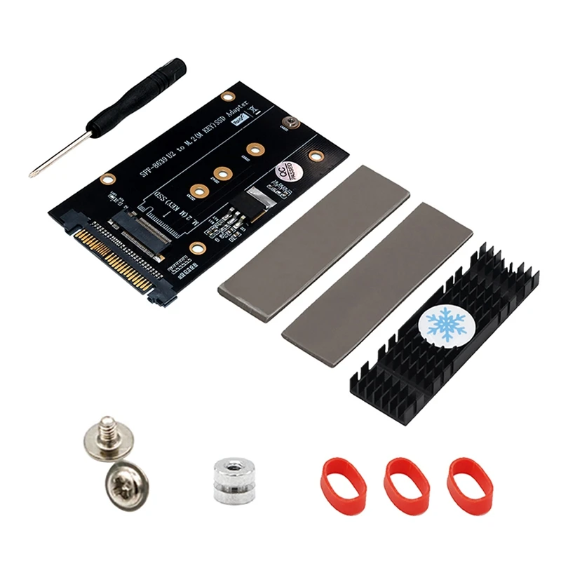 

M.2 Key M Adapter M.2 Key M Nvme SSD To SFF-8639(U.2) Adapter With Heatsink For 2230/2242/2260/2280 SSD