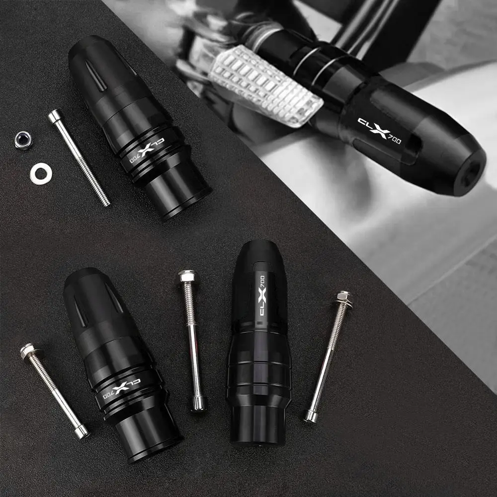 

Для CFmoto 700 CLX 700-CLX CLX700 Heritage/Sport 2021 2022 CNC мотоциклетные противоударные прокладки выхлопные слайдеры защита рамы с логотипом