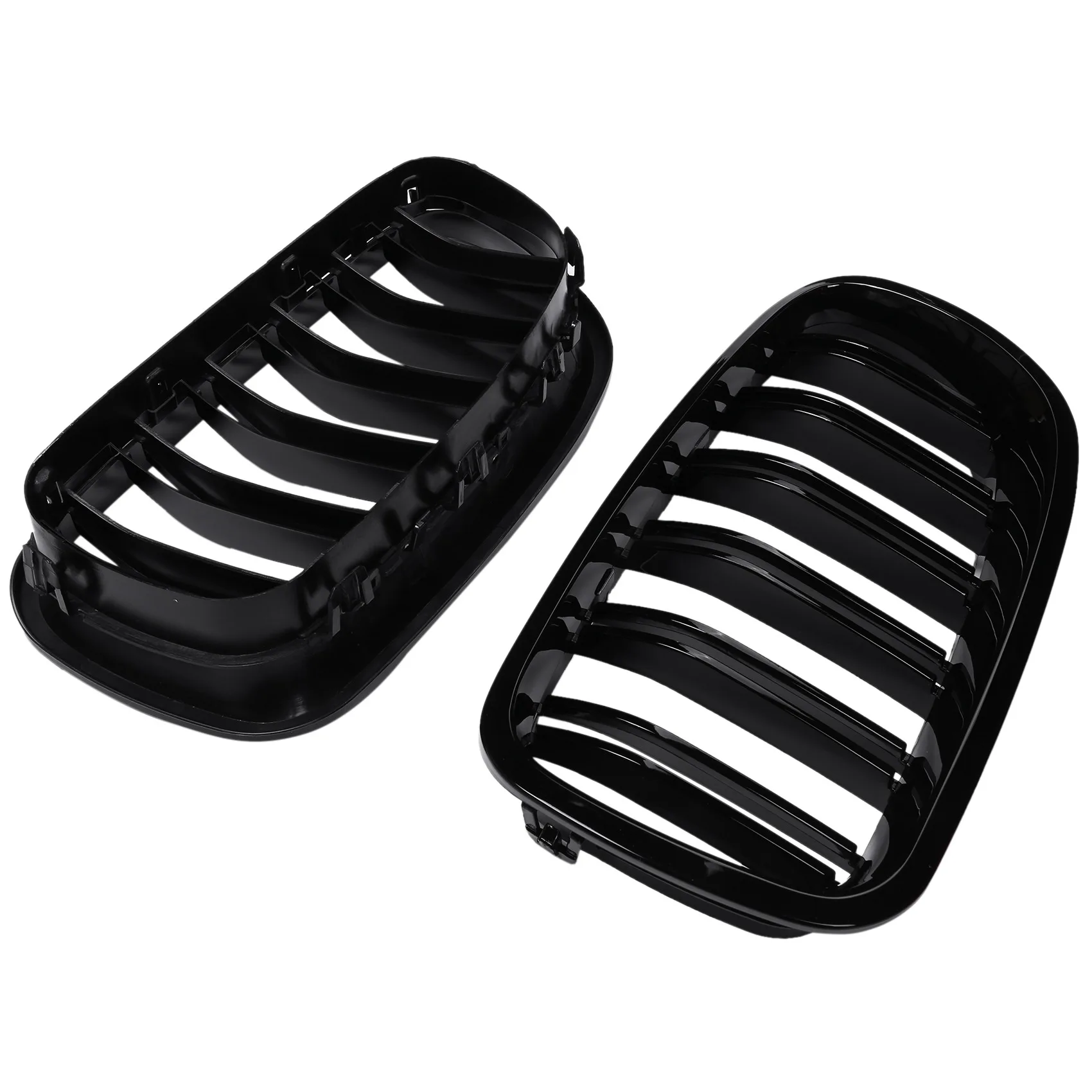 

Grill Grille Gloss Black Kidney Sport for BMW F10 F18 F02 F11 M5 10-15 Dual Slat
