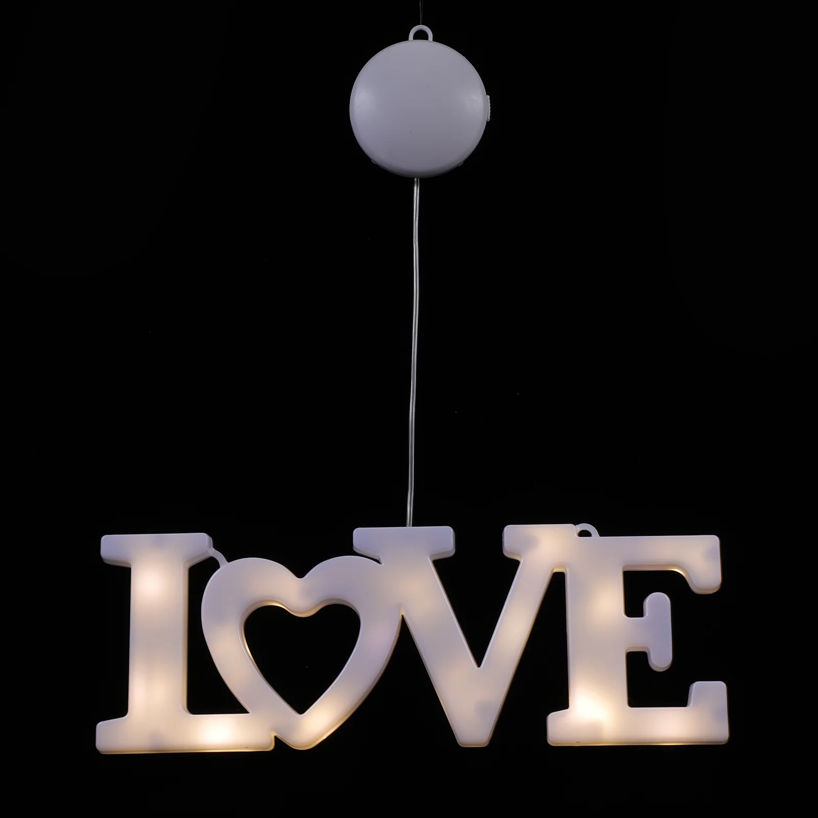 LED Hanging LOVE Modeling Sucker Light Valentine's Day Scene Light Adorn