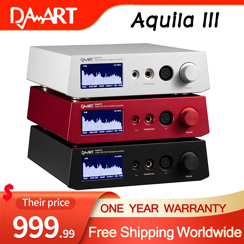 

Цифровое аудио декодирование DAART Yulong Aquila III, ЦАП AK4499EX, усилитель DSD1024 PCM1536kHz, предусилитель для наушников, все в одном