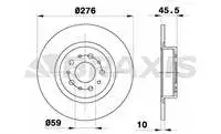 

AE0345 for rear brake disc mirror ALFA 147 3.2GTA 02 / 03 ALFA jtd/2.0JTS/02.4jts/05/01/05/