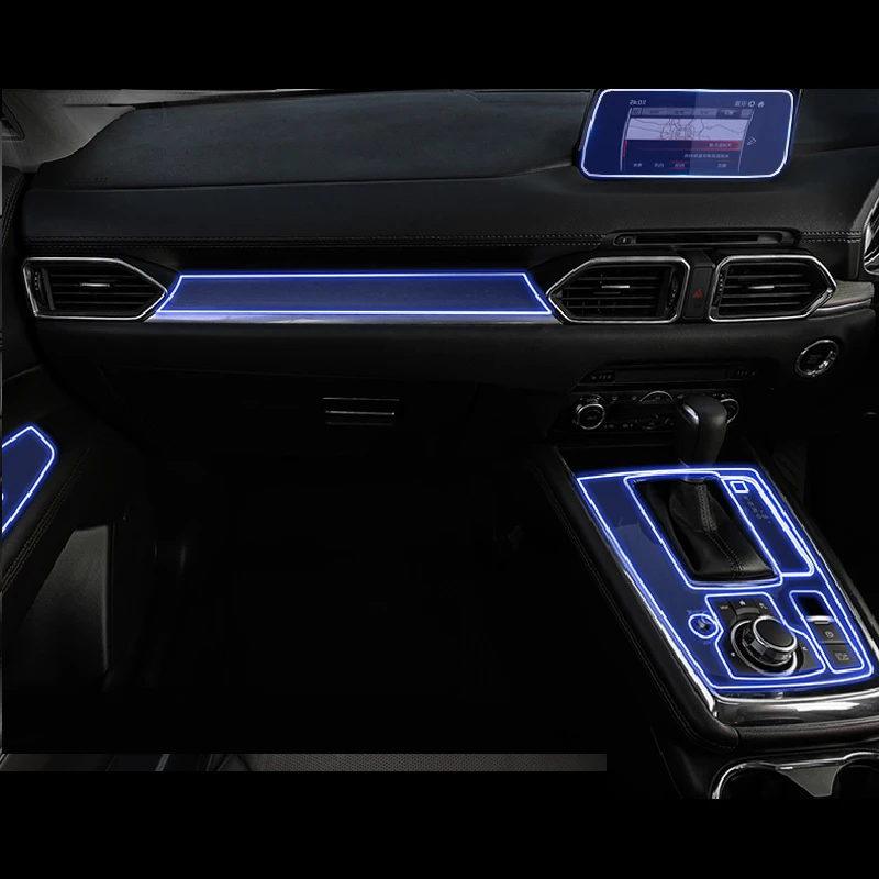 

For Mazda CX-8 2017-2022 Car Interior Center console Transparent TPU Protective film Anti-scratch Repair film Accessories Refit