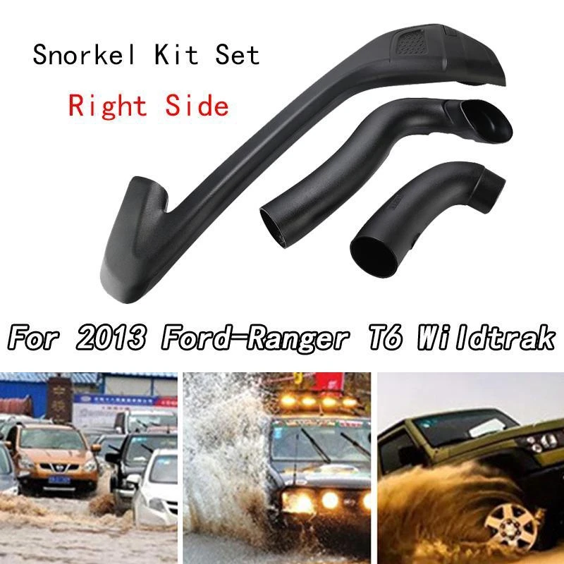 

Car Snorkel Kits Set Air Intakes Parts UV Resistant Linear For 2013 Ford-Ranger T6 Wildtrak Right Side Car Accessories