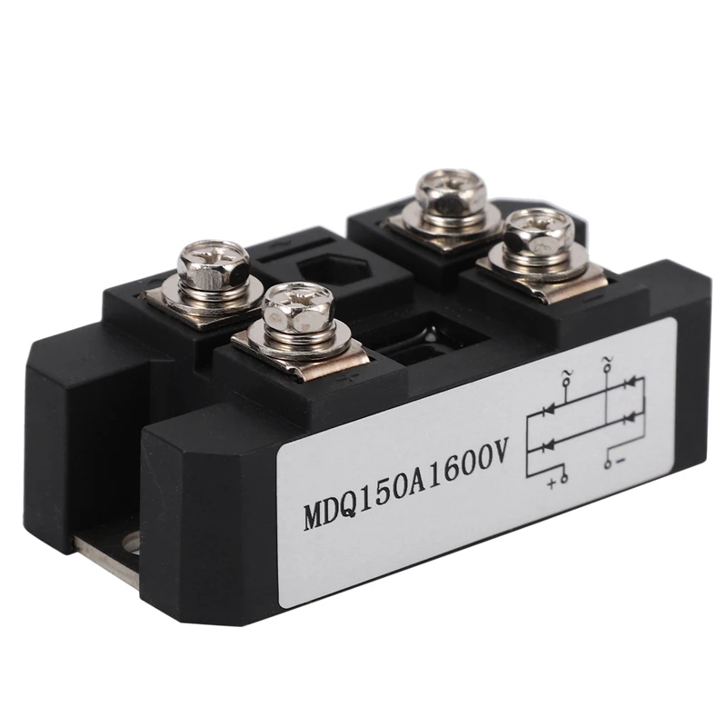 

Hot 1Pc MDQ 150A-1600V Black Single-Phase Diode Bridge Rectifier 150A Amp High Power 1600V