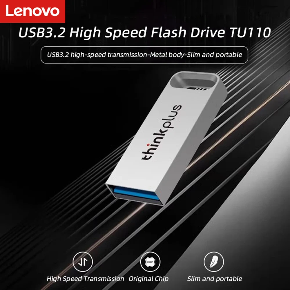 USB-флеш-накопитель Lenovo Thinkplus металлический 32/64/128 ГБ USB 3 2
