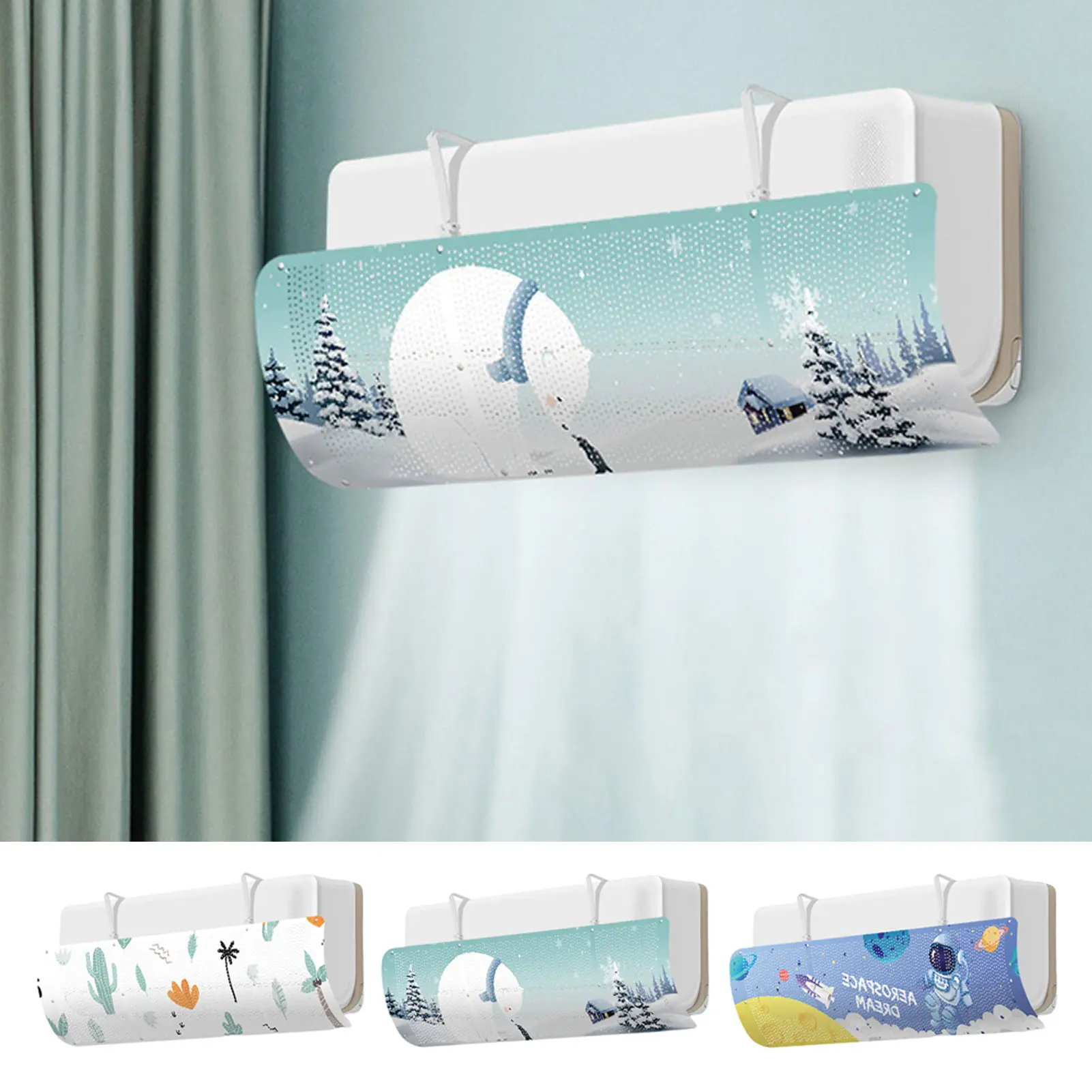 

Adjustable Air Conditioning Cover Wind Deflector Windshield Air Conditioner Tools Air Baffle Shield Home Office Accessories