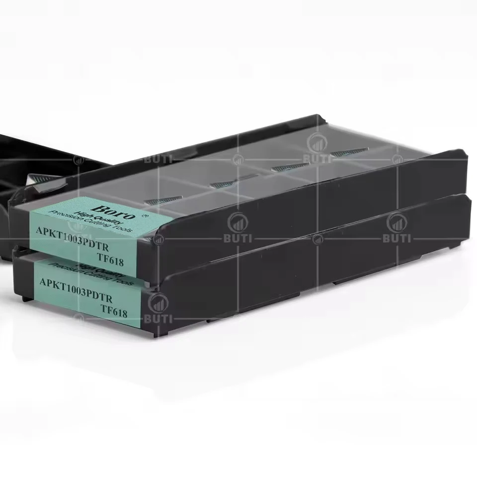 Фото Фрезерные пластины APKT1003PDTR TF618 DESKAR, 100% оригинальный инструмент, цветные фрезерные лезвия APKT для обработки закаленной стали, токарные лезвия №4