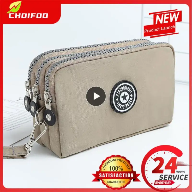 1~8PCS Cosmetic Bag Safety Compartment 0.06kg Handbag Portable Ladies Wallet Coin Purse Bags Mobile Phone Bag Multifunction