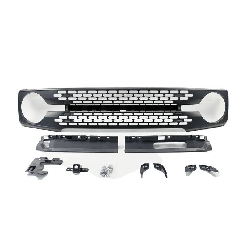 

Для Ford Bronco 2021 2022 2023, передний бампер автомобиля, верхняя сетка, решетка, сменные автомобильные аксессуары