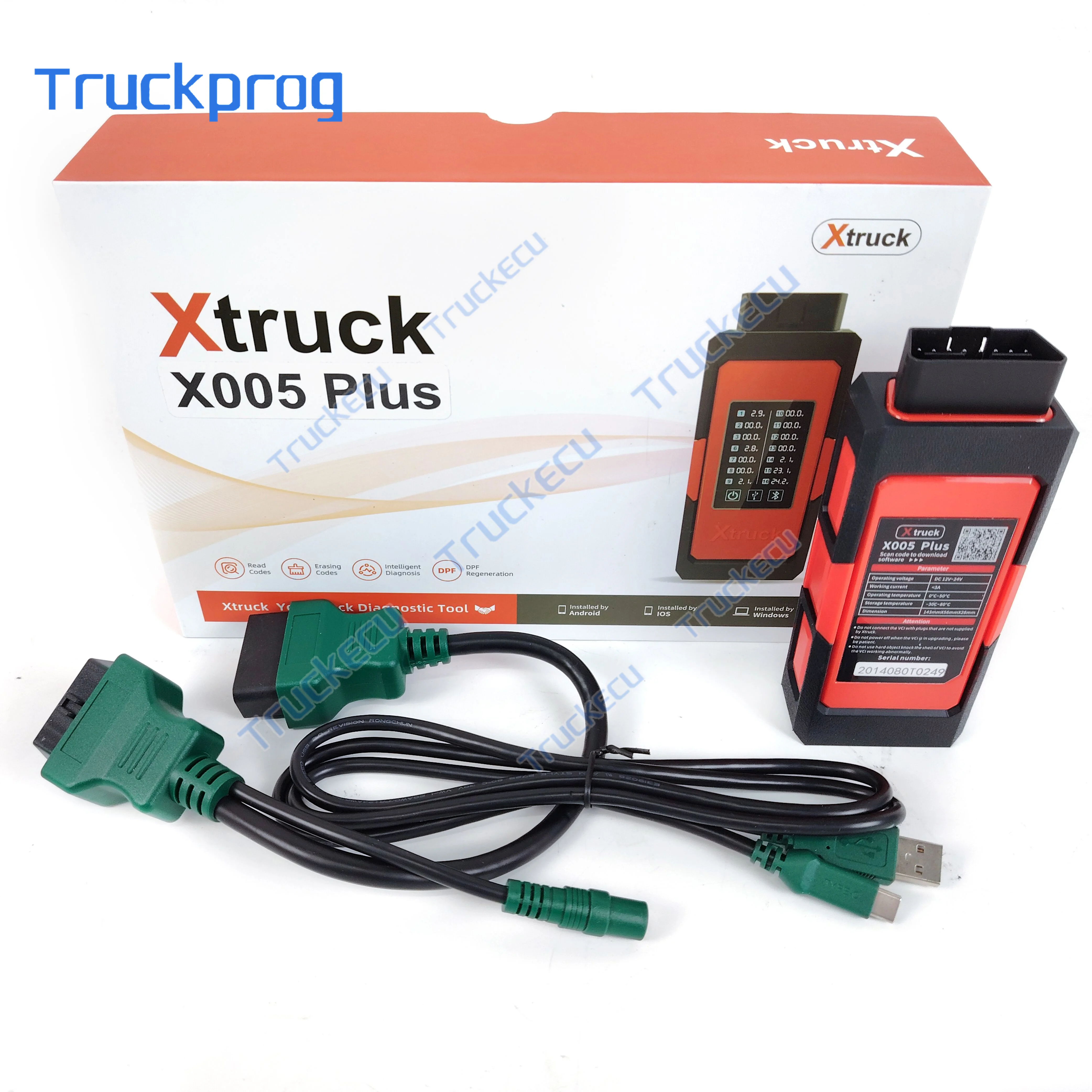 X005 Plus принудительная регенерация DPF диагностический инструмент считывания