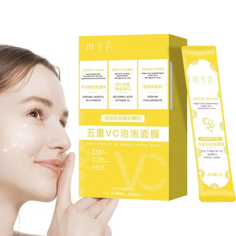 

Moisturizing Facial Sheet Bubble Cleansing Skincare Face Patch Self-Foaming Technology Deep Cleansing Enjoy A Bubble Bath