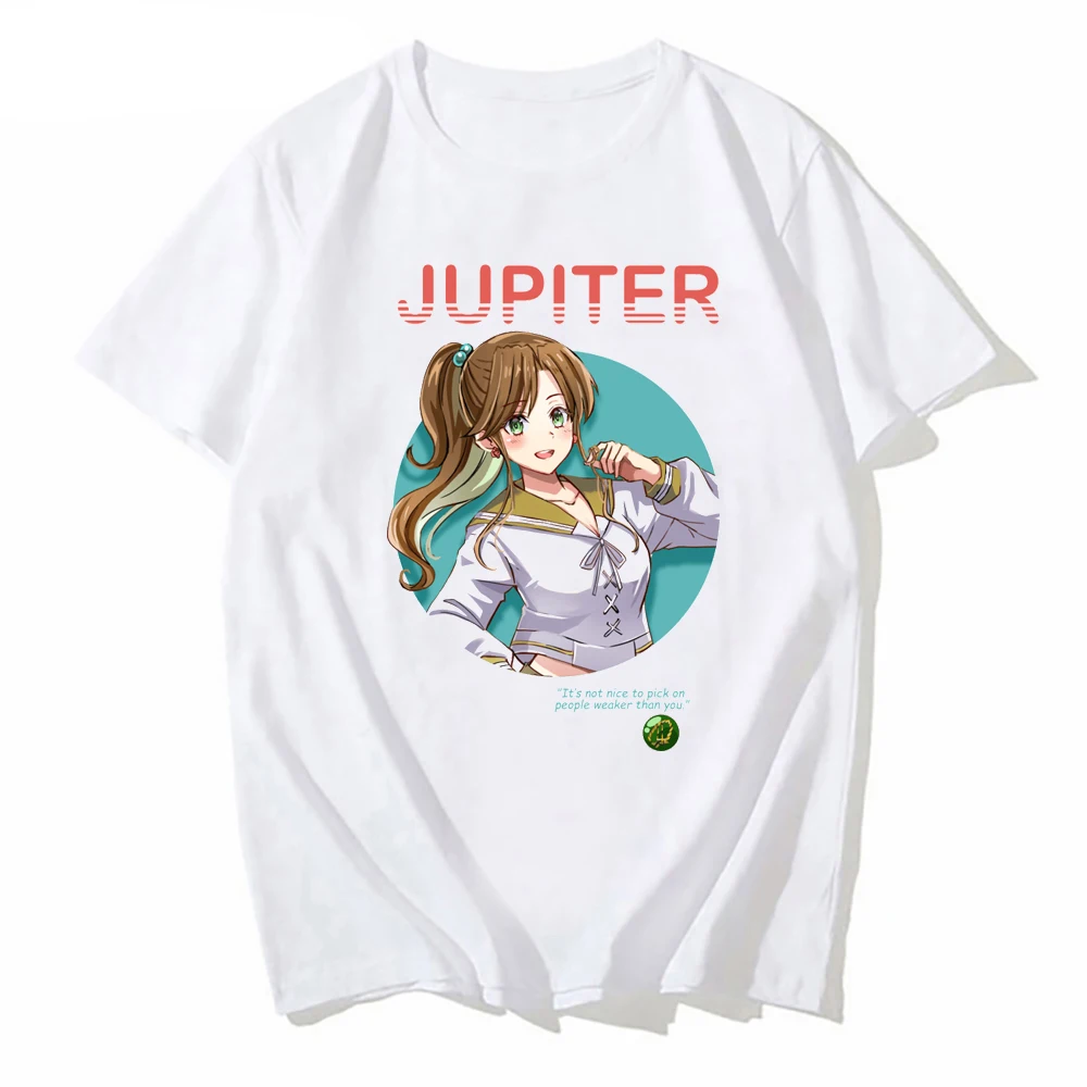 

Новая модная футболка с круглым вырезом и принтом Юпитера Марса Луны Венеры из японского аниме для девушек дизайнерская футболка в стиле хип-хоп
