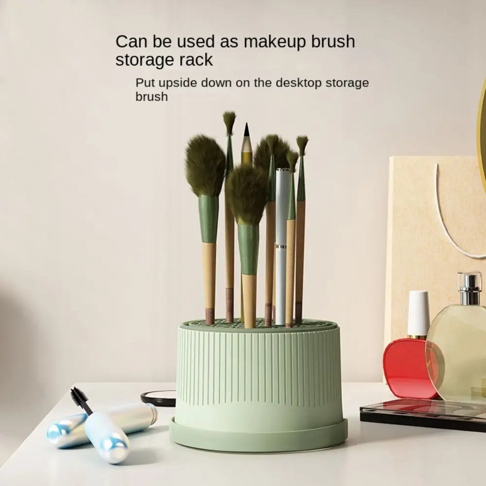 3 в 1 очиститель кистей для макияжа мягкая с ручкой скрубберная доска