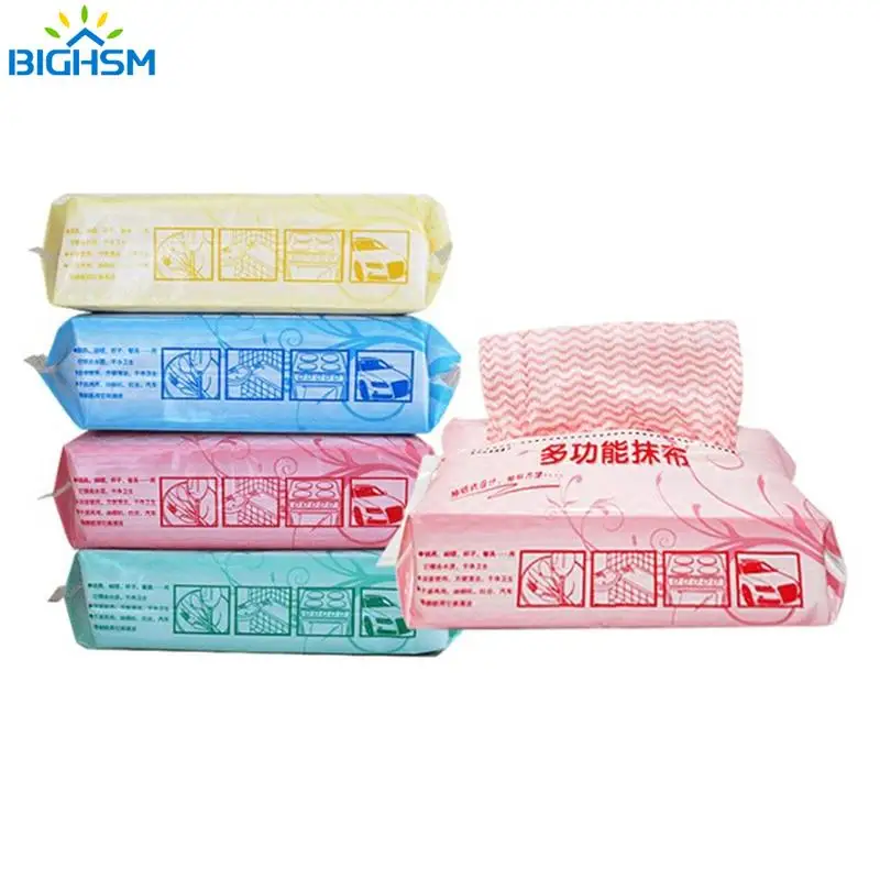 

80Pcs/bag Removable Dish Washing Cloth Kitchen Towels Dishcloth Non-woven Fabric Household Cleaning Cloth Disposable Wipes
