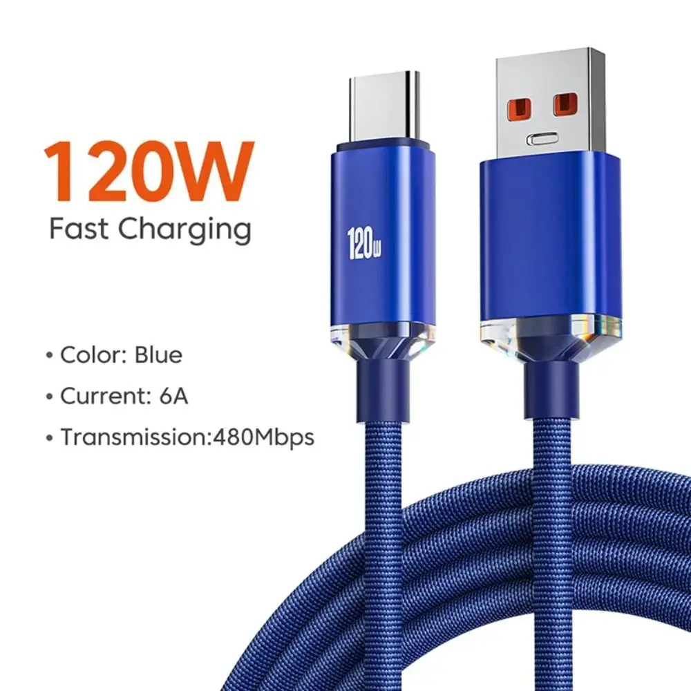 Высокоскоростной зарядный кабель USB 3 0 6 А 25 см/1 м/1 5 м/2 м передачи данных 120 Вт для