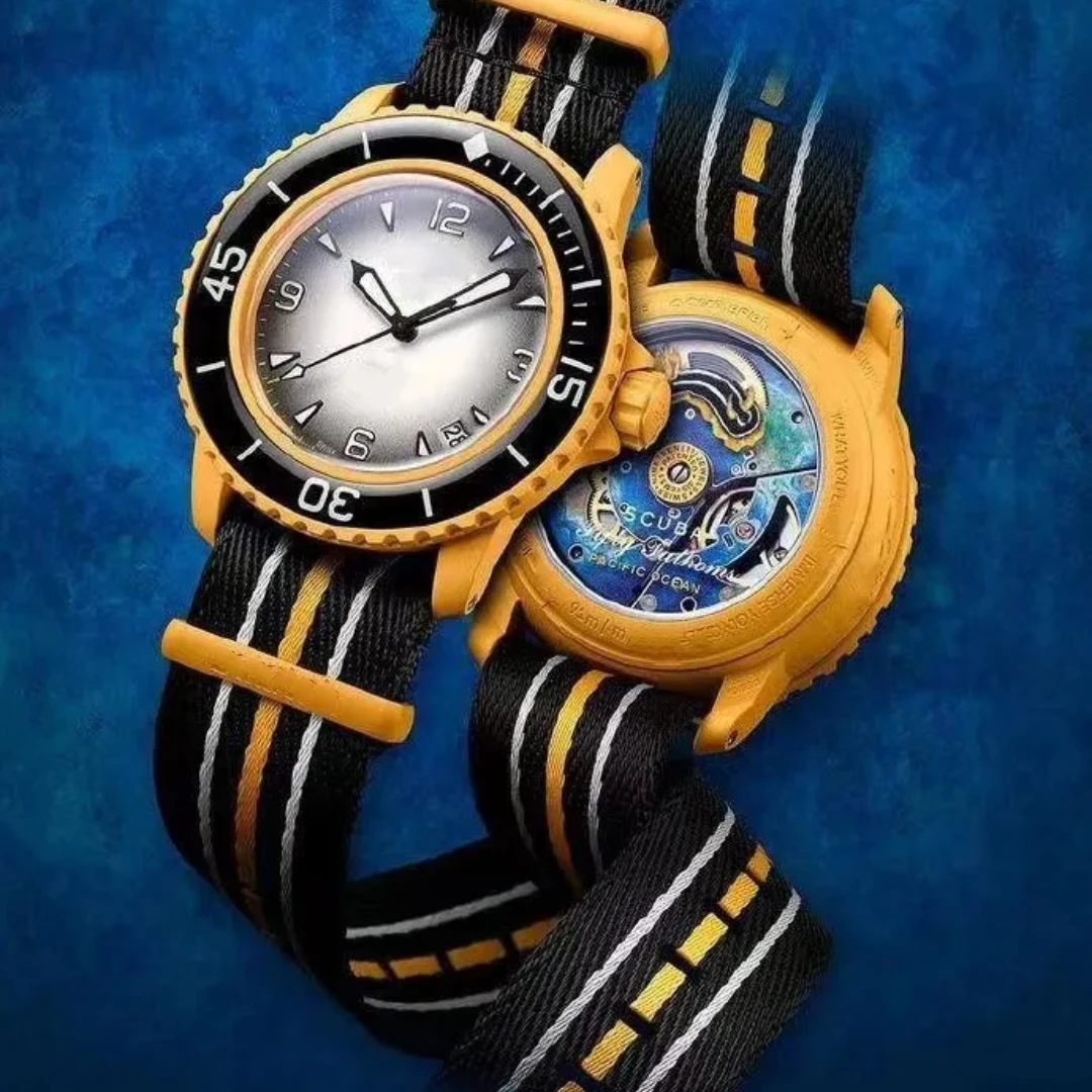 

Luxury Fashion Hot Ocean Watch Co Branded Swatch Automatic Bioceramic Men's High Quality Automatic Limited Edition Watch