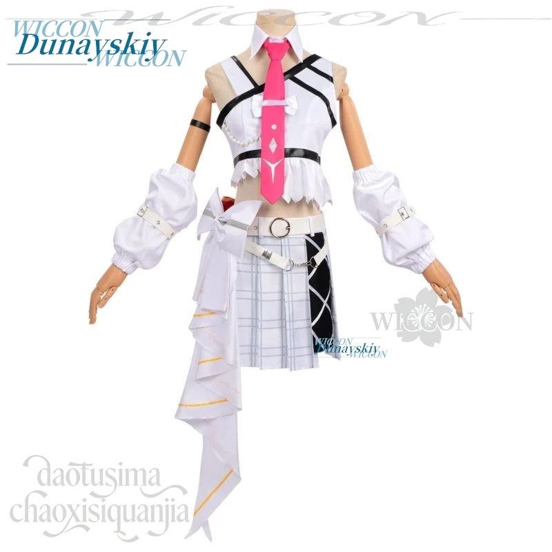 Фото Новый костюм для косплея Jirai Kei Idol Groups Solar5 Denia из игры Wuthering Waves: платье в стиле Y2K Sweet Lolita для Хэллоуина №4