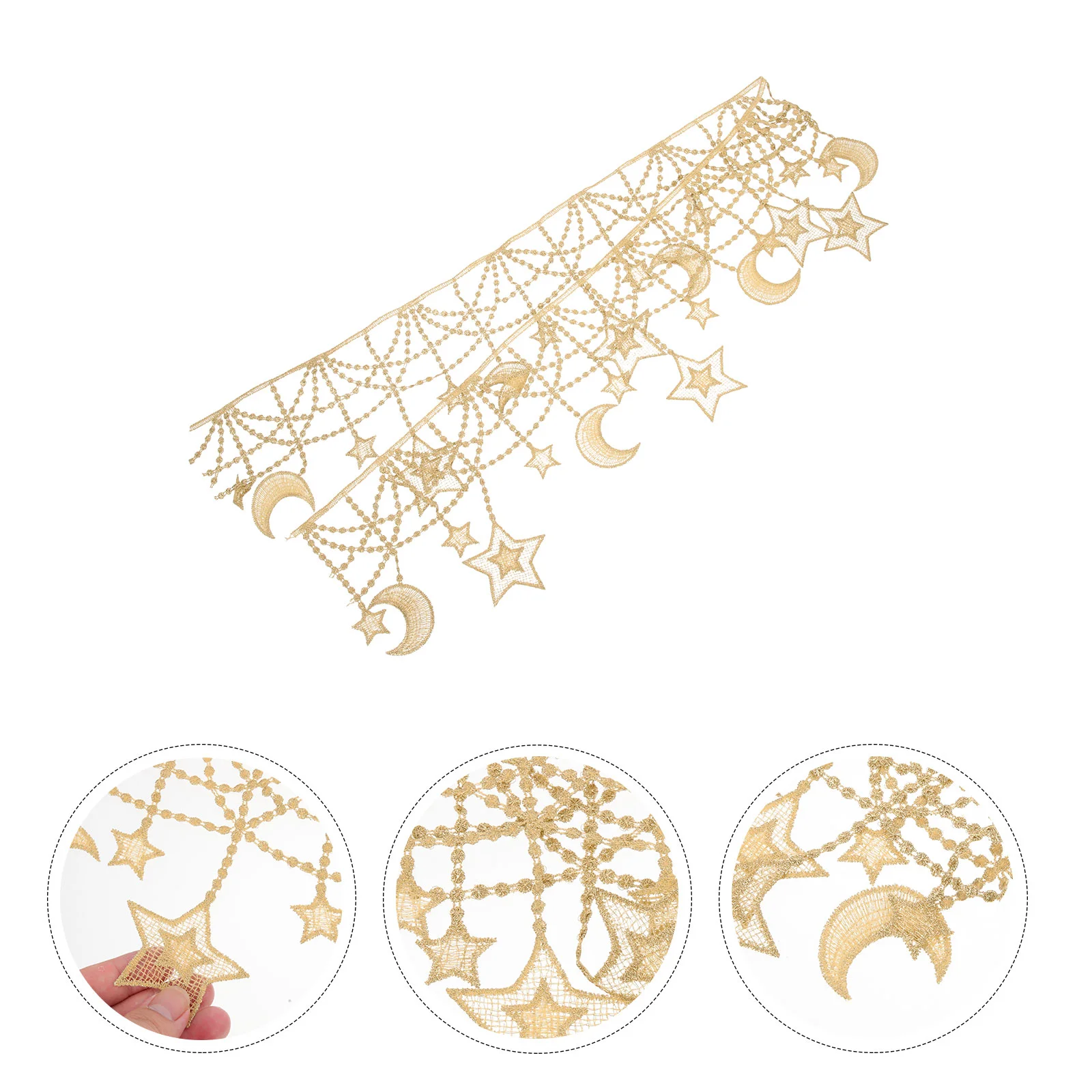 

Lace Trim Ribbon Star Fabric Sewing Tassel Stars Bridalwedding Fringe Craft Crochet Embroidered Clothes Accessories Dress