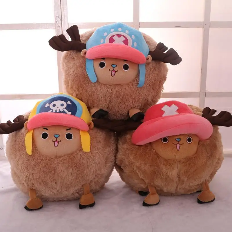 

35cm Anime One Piece Tony Tony Chopper Stuffed Pirate King Plush Doll Soft Pp Cotton Cute Pet Cushion Hand Warmer Plush Toys